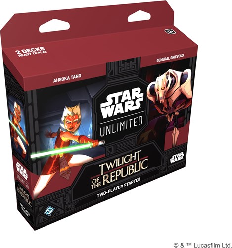 Fantasy Flight Games juego de cartas Star Wars Unlimited Twilight of the Republic 2-Player-2