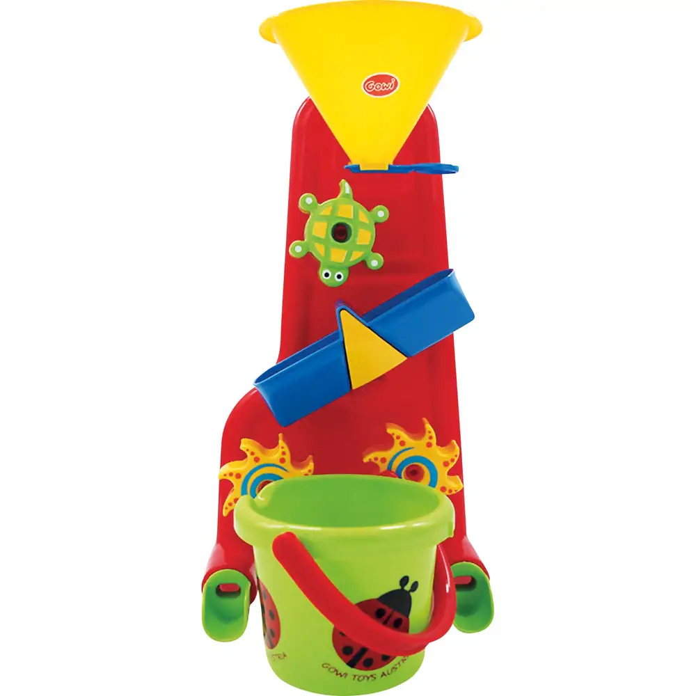 Gowi set de juego de agua aniversario molino de arena y agua con cubo 14cm