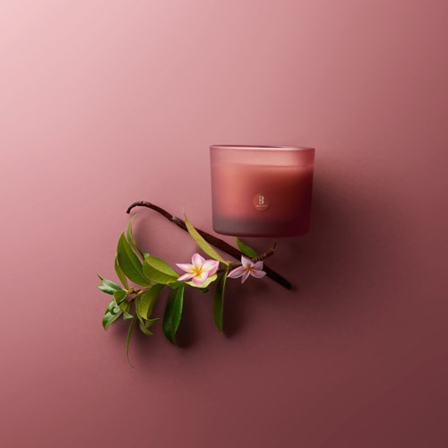 Bolsius vela aromática vaso de cristal con corcho Floral Blessings 66/83 rosa-2