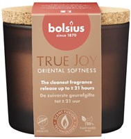 Bolsius vela aromática True Joy Oriental Softness en vaso con tapa de corcho 66/83-3