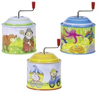 Goki caja de música juguete de hojalata para niños con melodías-2