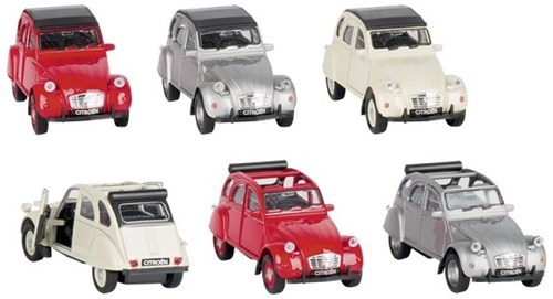 Goki Citroën 2CV coche de juguete con motor de retrofricción - metal - escala 1:34-39-2