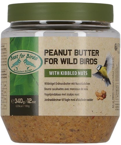 Esschert Design mantequilla de cacahuete para pájaros nuez - alimento nutritivo para aves de jardín-2