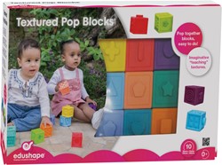 Edushape Textured Blocks Mix & Match - 9 piezas