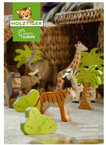 Goki Holztiger libro animales cartón ilustraciones coloridas