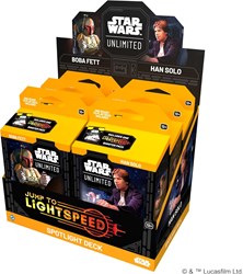 Fantasy Flight Games Star Wars Unlimited Jump to Lightspeed Display Decks 6 unidades TCG