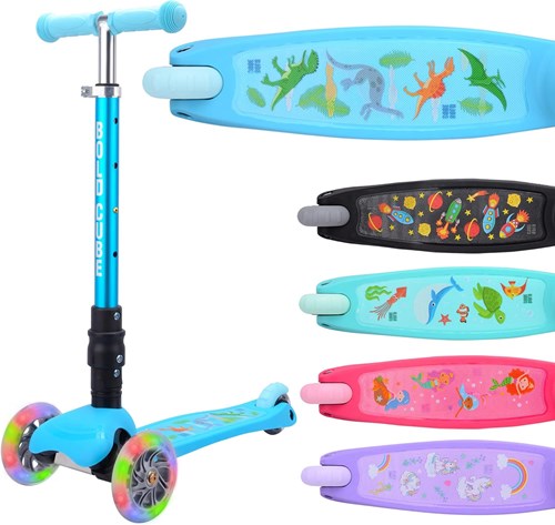 BOLDCUBE Patinete Teeny Fold de 3 ruedas - Océano