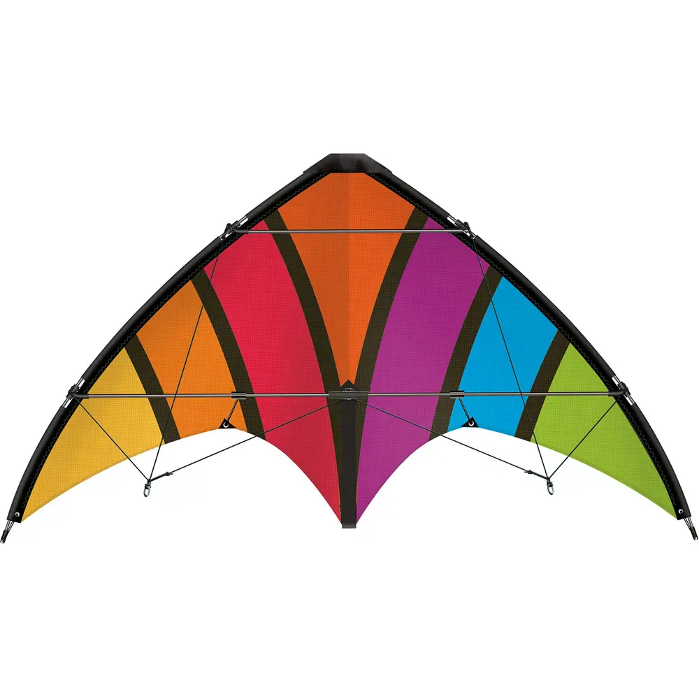 Günther cometa acrobática Top Loop 130x69cm arcoíris para principiantes