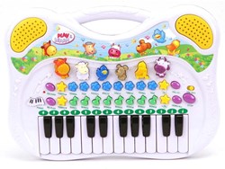 Preskool piano juguete con sonidos de animales y función de grabación - juguete musical interactivo