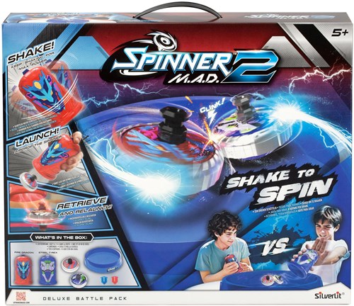 Spinner Mad 2 deluxe battle pack set de juguetes con spinners LED
