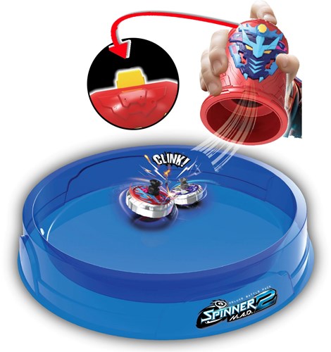 Spinner Mad 2 deluxe battle pack set de juguetes con spinners LED-2