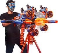 Zuru X-shot Insanity mega barrel blaster con luz y humo 72 dardos-2