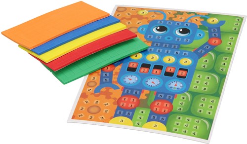 Set de manualidades Robot mosaico - kit creativo para niños-3