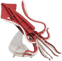 Fridolin modelo de papel 3D pulpo - kit educativo creativo animales marinos