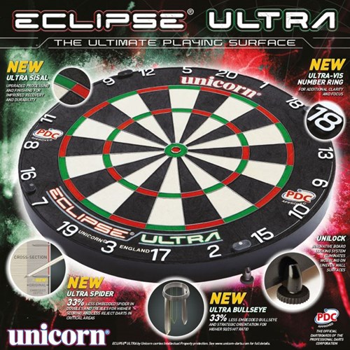 Unicorn diana de dardos Eclipse Ultra sisal bristle - diana profesional