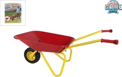 Kids Globe carretilla metal rojo amarillo juguete para niños 79cm