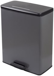 Curver cubo de basura pedal 65L rectangular cool grey plástico