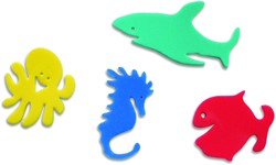 Edushape Bath Toys Peces Diversión - 4 cañas de pescar y 36 peces en caja