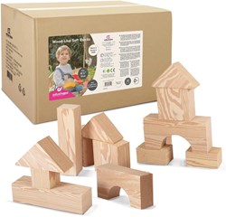 Bloques de espuma de imitación madera Edushape 75 mm - 32 piezas
