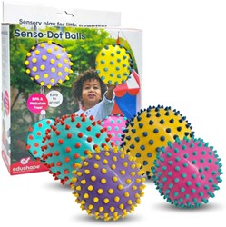 Edushape The Original Bolas Sensoriales Color Dots - 10 cm Set de 4