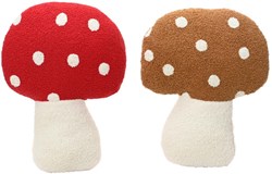 Decoris cojín seta poliéster rojo habitación infantil 37x32x5cm