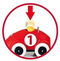 Brio coche de carreras Push & Go - coche de juguete de madera rojo - 30226-2