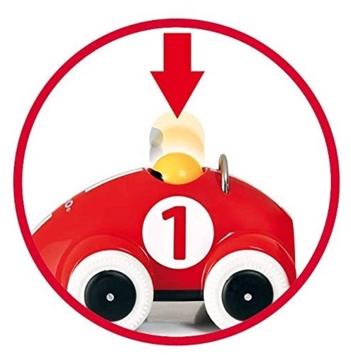 Brio coche de carreras Push & Go - coche de juguete de madera rojo - 30226-2