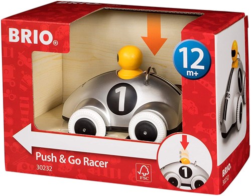 Brio coche de carreras Push & Go plata Edición Especial juguete-2