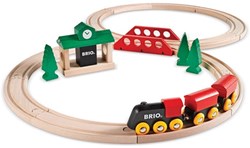 Brio set de tren de madera clásico en forma de 8 - 33028 tren de juguete