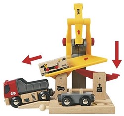 Brio set de tren transporte de mercancías - Tren eléctrico de juguete - 54 piezas
