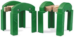 Brio Pilares verdes para puente ferroviario - accesorio de tren - 33253