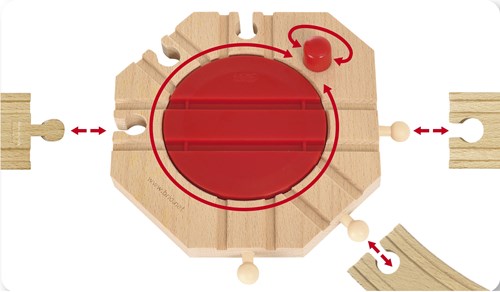 Brio plataforma giratoria mecánica accesorio tren de madera - 33361-2