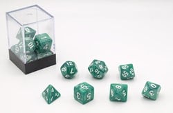 HOT Games Dobbelstenen Groen Parelmoer 7 set Brick