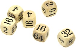 HOT Games Verdubbelst 16 mm,hout backgammon VE.6