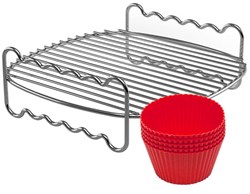Philips Airfryer XL rejilla y moldes para muffins set de accesorios HD9904/01