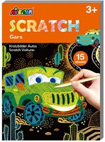 AVENIR Scratch Art Book Mini A6 - Coches