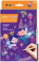 AVENIR Scratch Art Book A5 - Elfos en el bosque