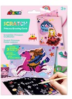 AVENIR Scratch Art - Tarjetas de Felicitación - Princesas