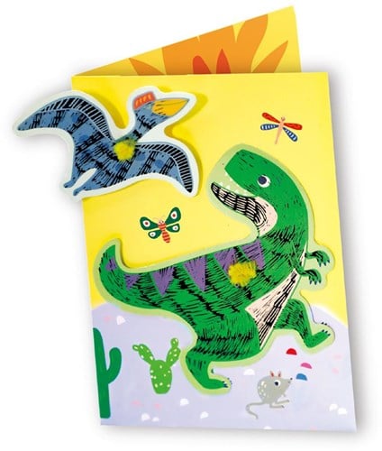 AVENIR Scratch Art - Tarjetas de felicitación - Dinos-3