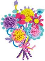 Avenir kit de costura - set creativo de ramo de flores pom pom para niños-3