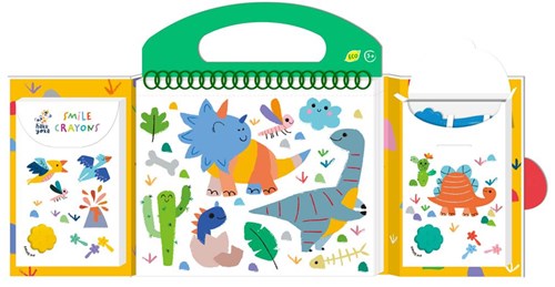 HAKU YOKA Mi primer kit para colorear - Dino Friends