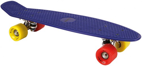 Alert skateboard azul 55 cm - monopatín de plástico para niños