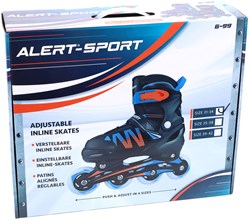 Alert patines en línea infantiles naranja talla 31-34 ajustables
