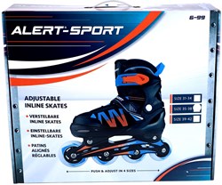 Alert patines en línea infantiles naranja talla 35-38 ajustables