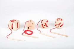 TickiT formas de ensartar de madera - juguete educativo para motricidad