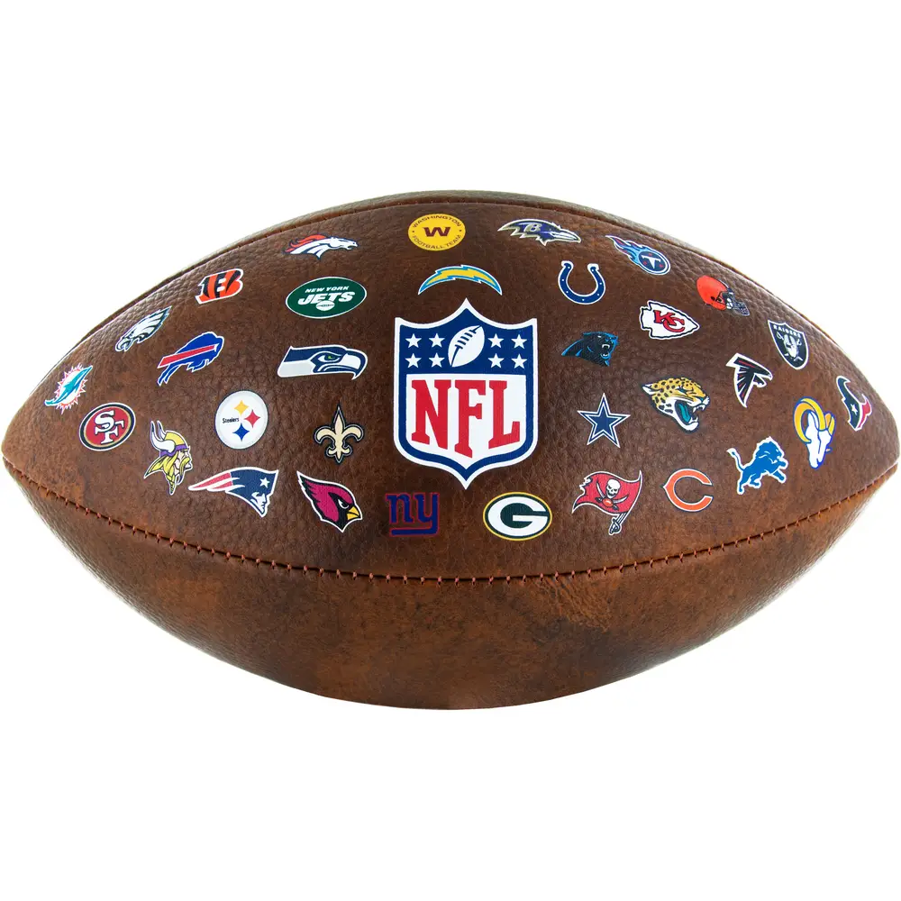 Fin Fun balón de fútbol americano NFL junior vintage 32 logos de equipo