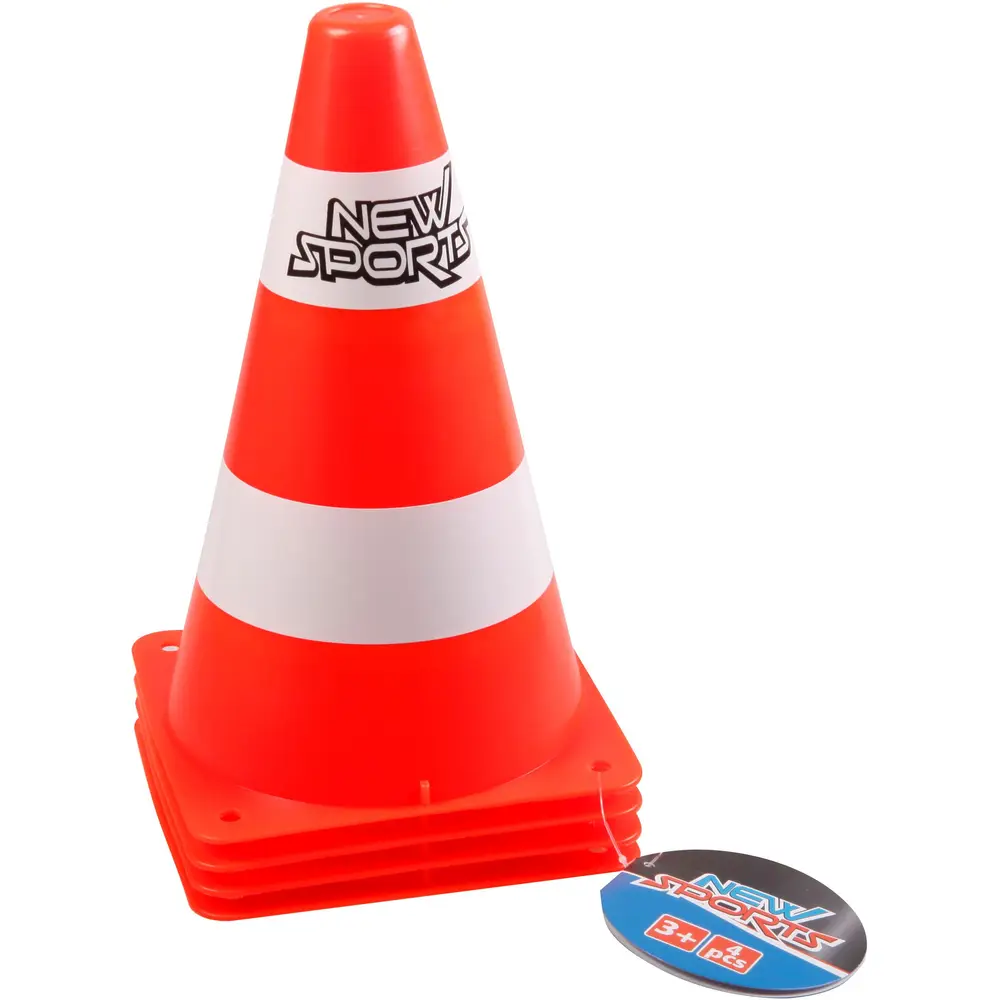 New Sports set de conos - 4 piezas - juguete de circuito - naranja