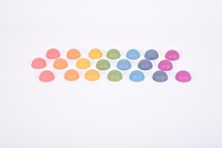 tickit Rainbow Wooden Semispheres - Pk21