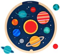 Petit Collage rompecabezas de madera sistema solar - juguete educativo para niños