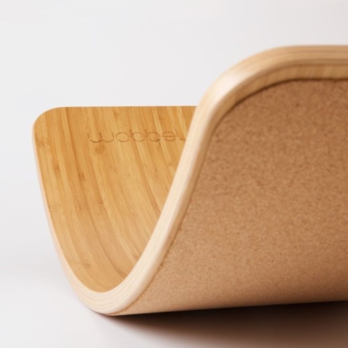 Wobbel balance board Original Bamboo Cork para niños y adultos-2
